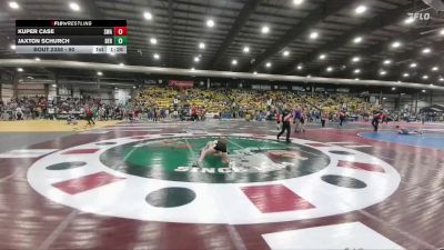 90 lbs Quarterfinal - Jaxton Schurch, BERESFORD vs Kuper Case, Siouxland Wrestling Academy