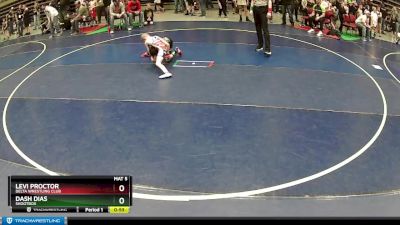 64 lbs Quarterfinal - Dash Dias, Shootbox vs Levi Proctor, Delta Wrestling Club