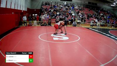 170 lbs Cons. Round 5 - Joshua Short, Greater Latrobe vs Evan Leone, McKeesport Junior High