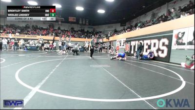 119 lbs Consi Of 8 #2 - Brentley Smith, Redskins Wrestling Club vs Weslee Lindsey, Smith Wrestling Academy
