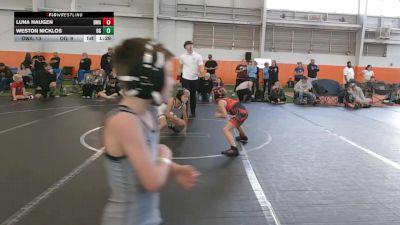 60 lbs Round 2 (4 Team) - Luna Haugen, Donahue WA vs Weston Nicklos, Ohio Gold