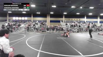 123 lbs Round Of 16 - Kaiulani Kekahuna, Grapplers HI vs Samantha Martinez, Cobra Kai
