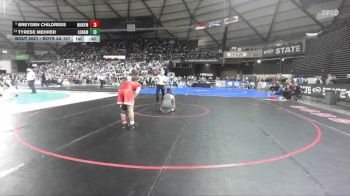 Boys 2A 157 lbs Cons. Round 3 - Tyrese Mehrer, R. A. Long vs Breyden Childress, Marysville Pilchuck