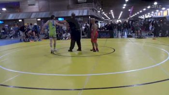 70 kg Quarters - Donald Lockett, Mad Cow Wrestling Club vs Shane Kennelly, City Kids Wrestling Club. Inc.