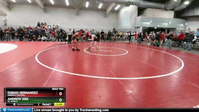 120 lbs Cons. Round 4 - Andrew Isek, St. Mary`s vs Fabian Hernandez, Greeley Central