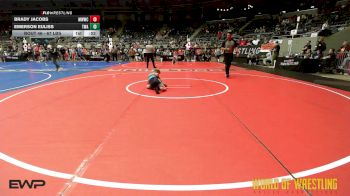 67 lbs Consi Of 16 #2 - Brady Jacobs, Michigan West Wrestling Club vs Emerson Euliss, Terminator Wrestling Academy