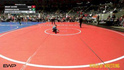 67 lbs Consi Of 16 #2 - Brady Jacobs, Michigan West Wrestling Club vs Emerson Euliss, Terminator Wrestling Academy