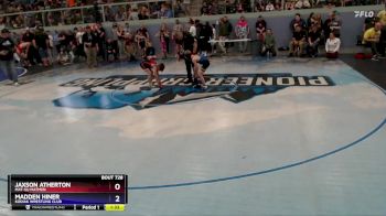 59 lbs Semifinal - Jaxson Atherton, Mat-Su Matmen vs Madden Hiner, Kodiak Wrestling Club