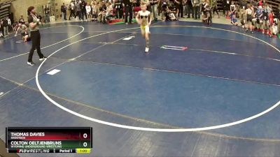 67 lbs Champ. Round 2 - Colton Oeltjenbruns, Wyoming Underground Wrestling vs Thomas Davies, Shootbox