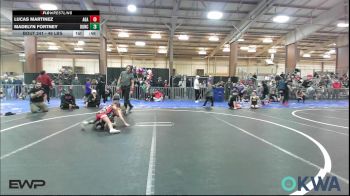46 lbs Consi Of 8 #2 - Lucas Martinez, Aztec Grappling Academy vs Madelyn Fortney, Duncan Demon Wrestling