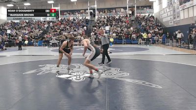 184 lbs Champ. Round 1 - Noah O`Dougherty, Colorado Mesa vs Marquize Brown, Vanguard