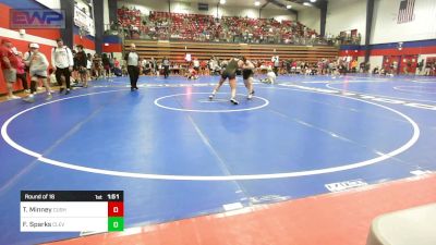 165 lbs Round Of 16 - Tevin Minney, Cushing Wrestling vs Frankie Sparks, Cleveland