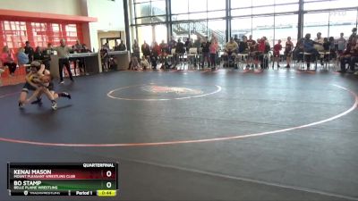 B-19 lbs Quarterfinal - Kenai Mason, Mount Pleasant Wrestling Club vs Bo Stamp, Belle Plaine Wrestling