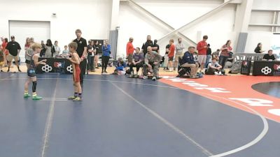 53-56 lbs Semis - Tytus Bowker, Thermopolis Wrestling Club vs Greyson Potter, Green River Grapplers