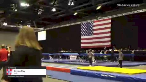 Brylee Ray - Tumbling, NSB - 2021 USA Gymnastics Championships