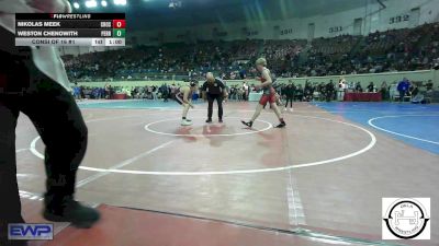 130 lbs Consi Of 16 #1 - Nikolas Meek, Crossings Christian School vs Weston Chenowith, Perry