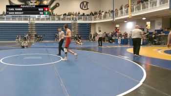 133 lbs Quarterfinal - Cael Yanek, Moon Area vs Jake Wright, Trinity