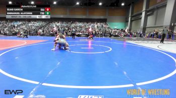 145 lbs Consi Of 16 #2 - Elias Garcia, Calaveras vs EMMANUEL ALATORRE, Tulare Titans Wrestling Club