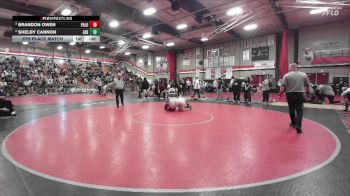 144 lbs 5th Place Match - Shelby Cannon, Adelanto vs Brandon Owen, Paloma Valley