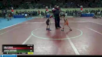 43 lbs Cons. Round 2 - Able Ridge, Sperry Wrestling Club vs Jaxon Shepard, Ram Wrestling Academy