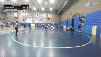 105lbs Champ. Round 4 - Kiana Wedel, Century (Girls) vs Gracie Williams, Harrisburg (Girls)