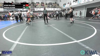 98 lbs Quarterfinal - Ryker Williams, Sperry Wrestling Club vs Hudson Glover, Team Tulsa Wrestling Club