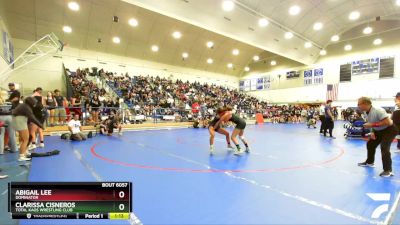 125 lbs Champ. Round 2 - Clarissa Cisneros, Total Kaos Wrestling Club vs Abigail Lee, Dominator