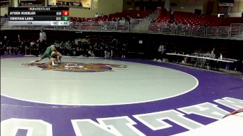 126 lbs Round 1 (16 Team) - Ayden Kuebler, Grand Island vs Cristian Lara, Schuyler