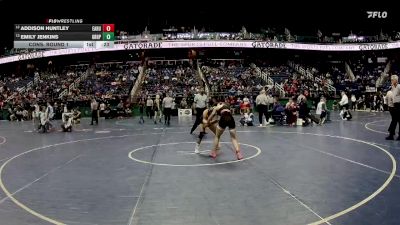 100 lbs Cons. Round 1 - Addison Huntley, East Rutherford  vs Emily Jenkins, Green Hope