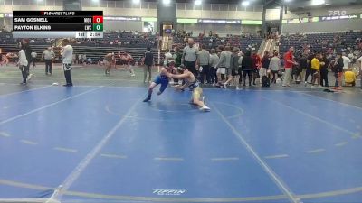 125 lbs Champ. Round 3 - Sam Gosnell, Montreat College vs Payton Elkins, Lindsey Wilson (Ky.)