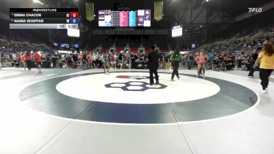 130 lbs Cons. Quarters - Emma Chacon, AZ vs Naima Ghaffar, IN