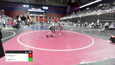 116 lbs Semifinal - Nehemiah Young, Natrona Colts vs Gage Swift, Bear Cave