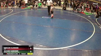 42 lbs Cons. Round 4 - Rayden Gardiner, Payson Lions Wrestling Club vs Waylon Cloward, JWC