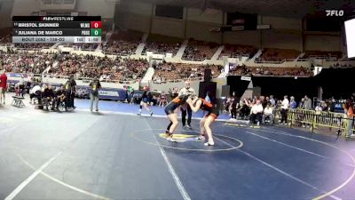 138-D2 Champ. Round 1 - Bristol Skinner, Williams High School vs Juliana De Marco, Poston Butte High School