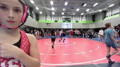 81 lbs Rr Rnd 2 - Adriana George, South Georgia Athletic Club vs Sascha Trujillo, Bison Takedown Wrestling Club