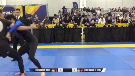 Christina Danielle Toone vs Jessica Gin Woo 2024 World IBJJF Jiu-Jitsu No-Gi Championship