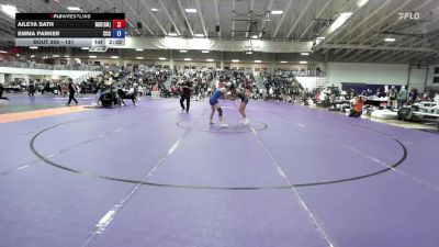 131 lbs Cons. Round 1 - Aileya Sath, Baker University vs Emma Parker, Colby Community College
