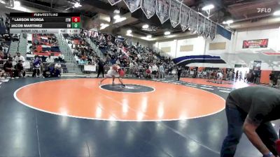 157 lbs Champ. Round 2 - Jacob Martinez, El Modena vs Larson Morga, Etiwanda