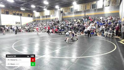 145 lbs Round Of 32 - Russell Roberts, Ledyard vs David Bean, Lyman Mem/Windham Tech