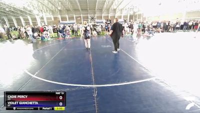 140 lbs Quarterfinal - Cadie Percy, CO vs Violet Gianchetta, UT