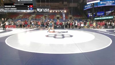 235 lbs Cons. Sub-quarters - Brianna Reid, CA vs Kinley Jimenez, IA