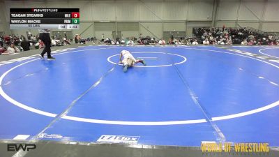 55 lbs Rr Rnd 1 - Teagan Stearns, Mile High Mafia 9U vs Waylon Macke, Prime 9U