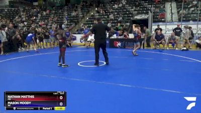 102 lbs Quarterfinal - Nathan Matthis, MD vs Mason Moody, WI