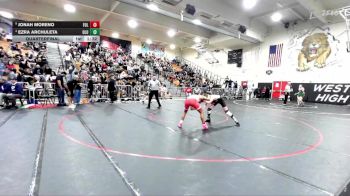 126 lbs Quarterfinal - Jonah Moreno, Fullerton vs Ezra Archuleta, Lutheran/Orange