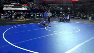 100 lbs Consi Of 16 #1 - Aaliyah Jurado, Live Oak (NS) vs Ann Porter, Gilroy (CC)