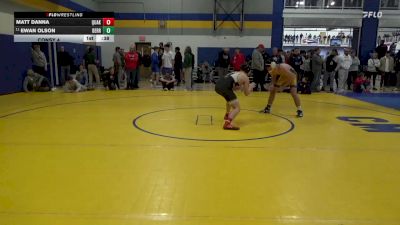 160 lbs Consy 4 - Matt Danna, Quaker Valley vs Ewan Olson, Derry