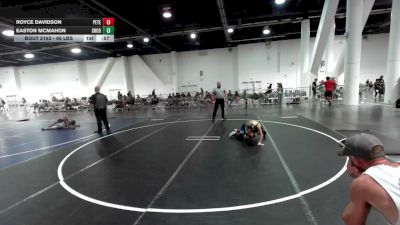 66 lbs 2nd Place - Royce Davidson, Peterson Grapplers vs Easton McMahon, Shootbox WC