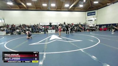 207 lbs Quarterfinal - Bayley Hawkins, Arizona State University vs Paula Aguilar, Sacramento City College