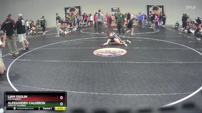 66 lbs 2nd Place Match - Alessandro Calderon, Sons Of Thunder vs Liam Osolin, C2X Academy