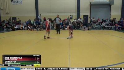 102 lbs Cons. Round 3 - Jace Biesterfeld, MN Elite Wrestling vs Quincy Fox, Outlaw Wrestling Club